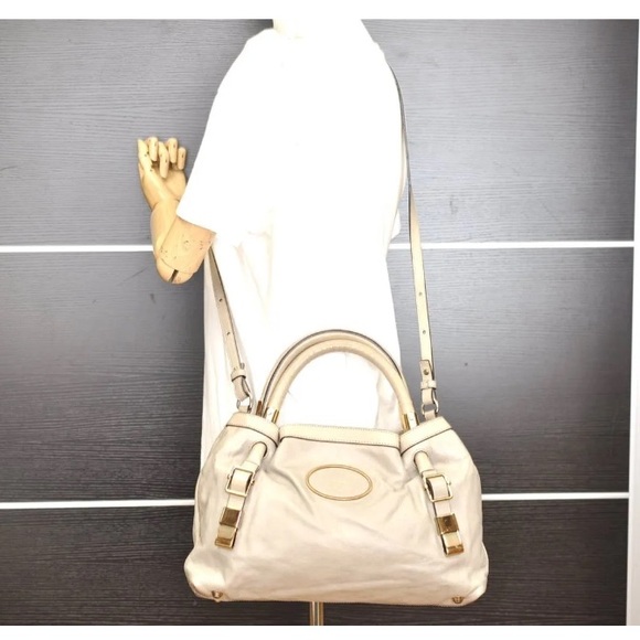 Chloe Victoria Gray Leather 2ways Handbag - Picture 15 of 15